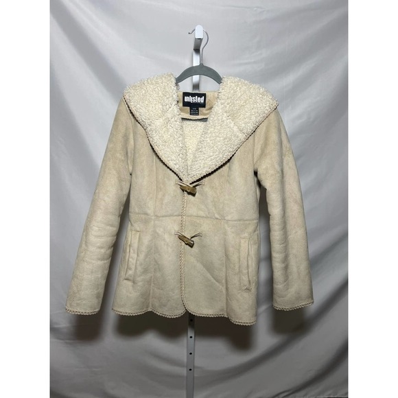 Unlisted by Kenneth Cole Cream Sherpa Coat - Picture 1 of 8